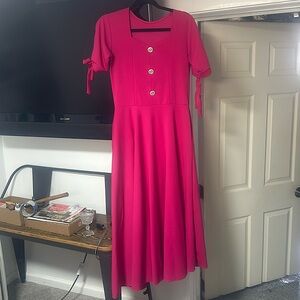 Hot pink dress